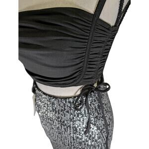 Francesca's NWT Sequin Midi Skirt & Adika Ruched Crop Top Set S